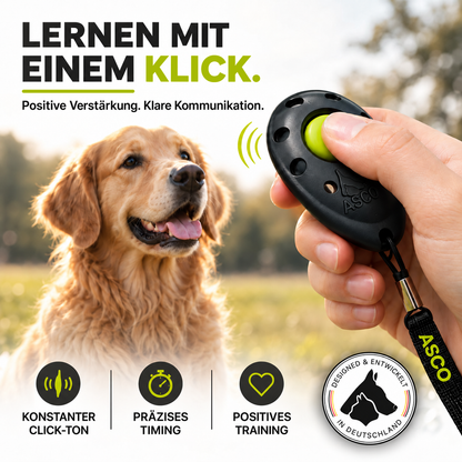 Finger Clicker für Hunde & Katzen mit abnehmbarem Fingerring | ASCO