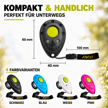 Finger Clicker für Hunde & Katzen mit abnehmbarem Fingerring | ASCO