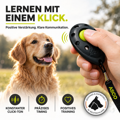 Premium Clicker für Hunde & Katzen – Profi Clicker für Clickertraining | ASCO