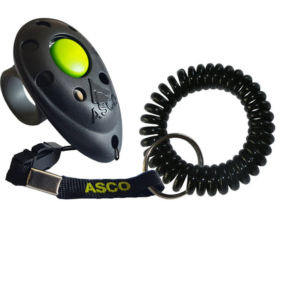 Finger Clicker mit Spiralarmband für Hunde & Katzen | ASCO
