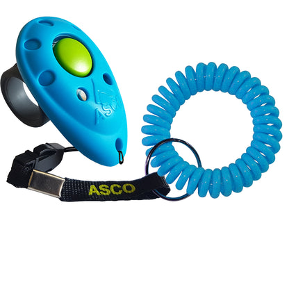 Finger Clicker mit Spiralarmband für Hunde & Katzen | ASCO