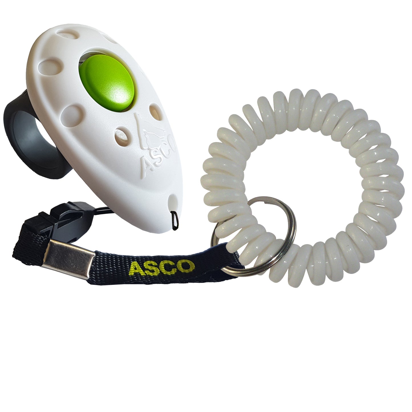 Finger Clicker mit Spiralarmband für Hunde & Katzen | ASCO