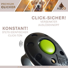 ASCO Finger Clicker – Clickertraining Premium Klicker für Hunde, Katzen, Pferde
